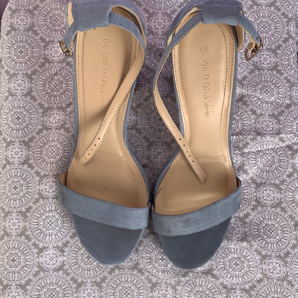 Baby blue heels